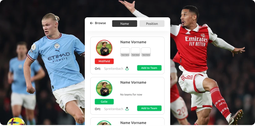 create an android app like Football League 2023